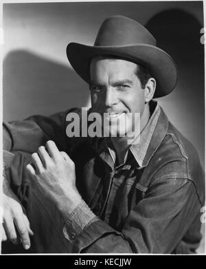 Fred macmurray, portrait publicitaire pour le film, 'Smoky', 20e siècle-Fox, 1946 Banque D'Images