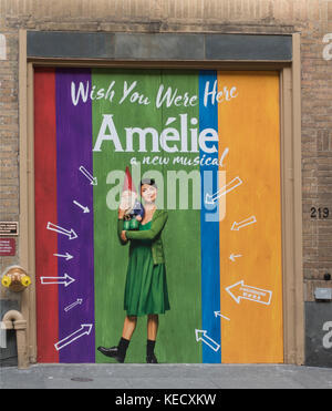 L'Amelie Broadway Theatre NYC marquee Banque D'Images