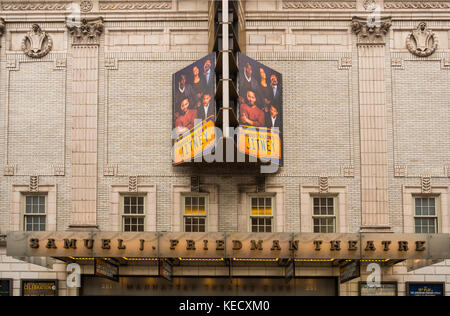 Théâtre de Broadway Jitney NYC marquee Banque D'Images