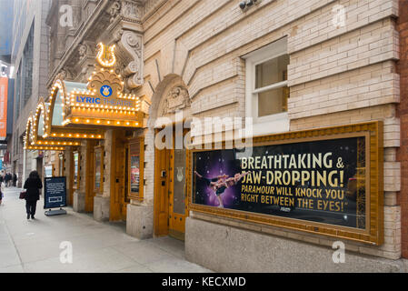 Amant Broadway Theatre NYC marquee Banque D'Images