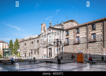 Madrid, Espagne - 15 octobre 2017 : couvent des Descalzas Reales à Madrid. C'est un monastère royal qui réside dans l'ancien palais du roi Charles Banque D'Images