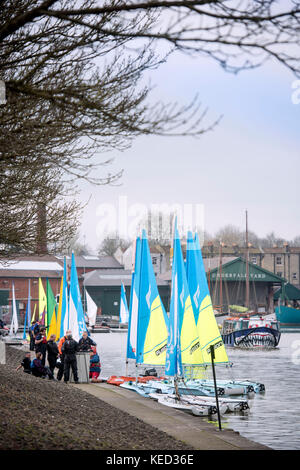 Yachting Marina à Bristol UK Banque D'Images