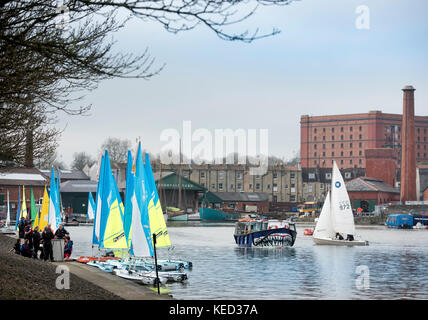 Yachting Marina à Bristol UK Banque D'Images