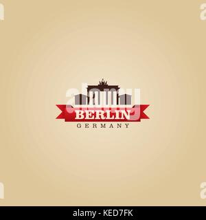 Symbole de la ville de Berlin Allemagne vector illustration Illustration de Vecteur