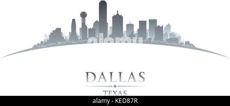 Dallas Texas City skyline silhouette. Vector illustration Illustration de Vecteur
