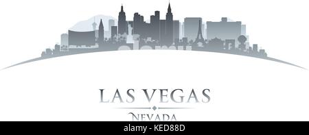 Las Vegas Nevada City skyline silhouette. Vector illustration Illustration de Vecteur