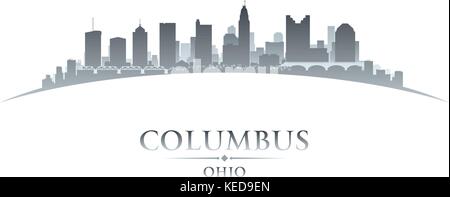 Columbus Ohio city skyline silhouette. Vector illustration Illustration de Vecteur