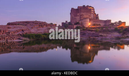 Le Rajasthan, Inde. Les villes et paysages du nord-ouest de l'Inde Banque D'Images