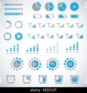 Collecte des indicateurs vecteur EPS vectoriel 8. Illustration de Vecteur