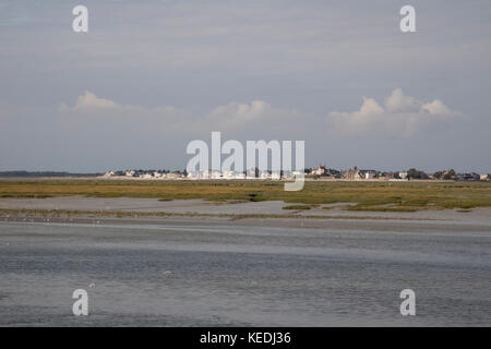 Le Crotoy vu de St Valery sur Somme, Picardie, France Banque D'Images