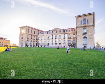 Marseille, France - 07 août 2017 : palais du Pharo à Marseille, France. Banque D'Images