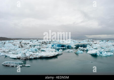 Paysage paisible de l'iceberg en Islande Banque D'Images