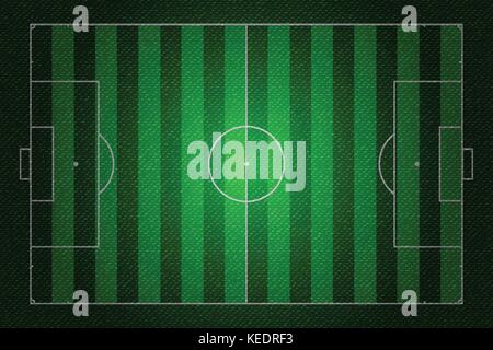 Texture denim réaliste du terrain de soccer vecteur élément illustration design concept Illustration de Vecteur