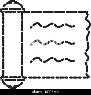 Défilement de papyrus isolated Illustration de Vecteur