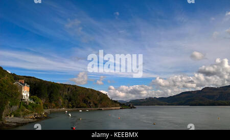 Estuaire de Mawddach de Barmouth pays de Galles, Royaume-Uni Banque D'Images