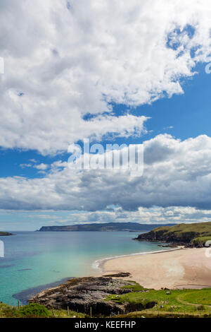 Plage à Sangobeg, près de Durness, Sutherland, Highlands, Scotland, UK. Le village est situé sur la côte nord 500 route touristique. Banque D'Images