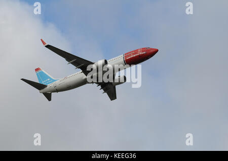 Kastrup/Copenhague/Danemark - 08 octobre 2017. Vol norvégien décollage de l'aéroport international Kastrup de Copenhague. Kastrup (photo Banque D'Images