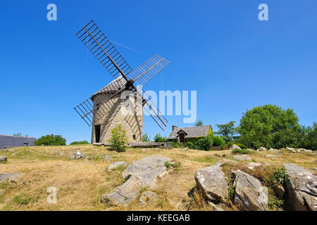 Mont-dol moulin en Bretagne, France Banque D'Images