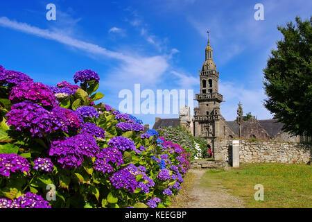 Plomodiern sainte-marie du menez hom en Bretagne, France Banque D'Images