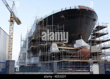 L'industrie de la construction navale port glasgow scotland uk Banque D'Images