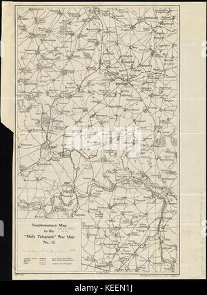 Carte supplémentaire pour le Daily Telegraph war map no. (13) 14960362335 Banque D'Images