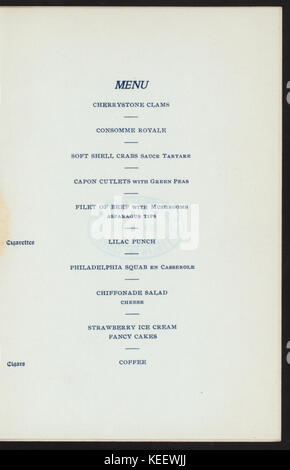 BANQUET À LA FACULTÉ DE LA CLASSE '97 (organisé par l'Université de Pennsylvanie) du département de la dentisterie (at) HÔTEL BELLEVUE, Philadelphie (PA) (HÔTEL ;) (NYPL Hadès 2709914000004314) Banque D'Images