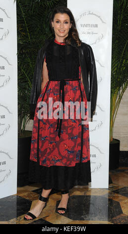 New York, NY, États-Unis. 19 octobre 2017. Bridget Moynahan assiste à la Vanity Fair 2017 et à la Saks Fifth Avenue International Best Wanged List au Academy Mansion le 19 octobre 2017 à New York City. Crédit : John Palmer/Media Punch/Alay Live News Banque D'Images