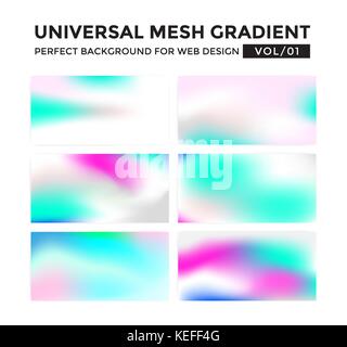 Couleur irisée gradient mesh universel Illustration de Vecteur