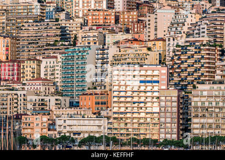 Appartement compact bâtiments dans Monaco. Banque D'Images