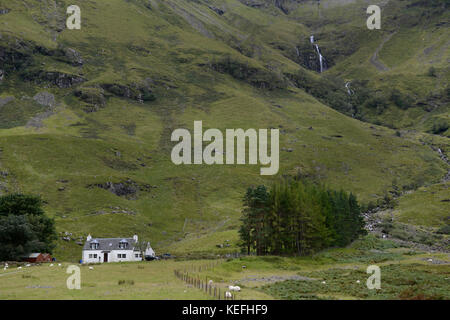 Highlands écossais. Près de Glencoe, l'Écosse. col. Banque D'Images