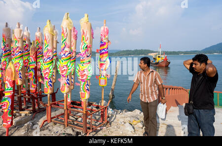 L'île de Pangkor, MALAISIE - 17 Février, 2011 festival Masi Magam Banque D'Images