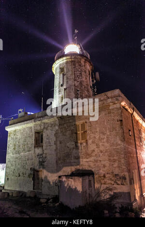 Le ta' giordan leuchtturm à Gozo, encore en usage jusqu'à ce jour. Banque D'Images