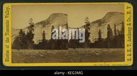 Cascade de la chaîne, peu de Yosemite Valley, par E. & H.T. Anthony (Entreprise) Banque D'Images