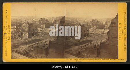 Édifice de la Banque du canal et de la partie intermédiaire du, du U.S. Custom House, par John P. Soule 4 Banque D'Images