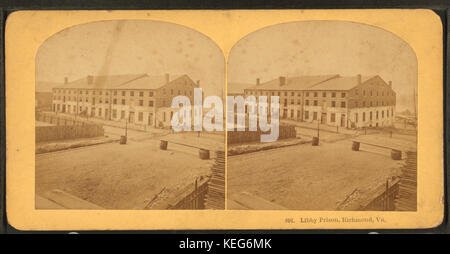 Libby Prison, Richmond, VA, par Kilburn Brothers 4 Banque D'Images