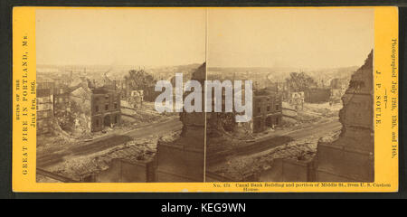 Édifice de la Banque du canal et de la partie intermédiaire du, du U.S. Custom House, par John P. Soule 6 Banque D'Images