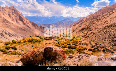 Sur l'Himalaya de montagne en Inde, Ladakh Banque D'Images