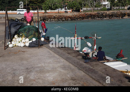 Kapparathota Anchorage Galle Sri Lanka Province Sud Banque D'Images