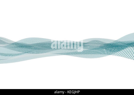 Espace virtuel, Paysage de grille abstraite Banque D'Images