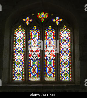 L'église du village dans le village de Stourton Wiltshire Banque D'Images