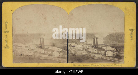 Vue générale de Niagara et environs, à partir de Robert N. Dennis collection de vues stéréoscopiques Banque D'Images