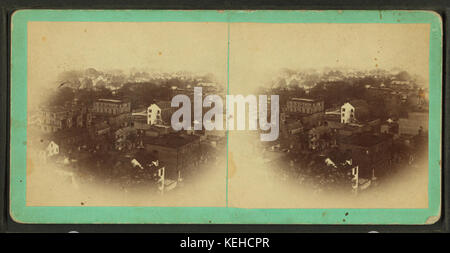 Vue à vol d'oiseau de Savannah, prise depuis le sommet de l'Église presbytérienne, par Ryan, D. J., 1837 Banque D'Images