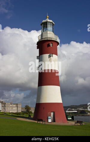 Smeaton's Tower et la citadelle royale plymouth Devon, Angleterre Banque D'Images