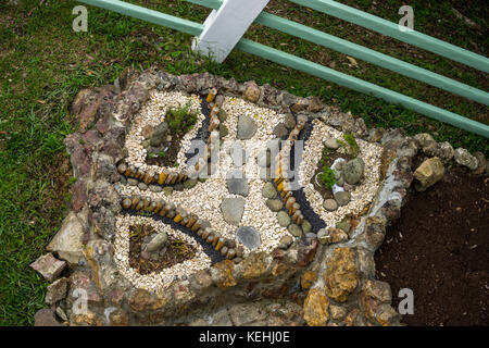 Idées de jardin la fabrication de votre propre jardin zen en pierre Banque D'Images