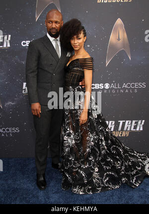 Première de 'Star Trek : Discovery' au ArcLight Cinerama Dome avec : Sonequa Martin-Green, mari Kenric Green où : Los Angeles, Californie, États-Unis quand : 19 Sep 2017 crédit : Adriana M. Barraza/WENN.com Banque D'Images