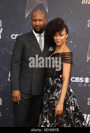 Première de 'Star Trek : Discovery' au ArcLight Cinerama Dome avec : Sonequa Martin-Green, mari Kenric Green où : Los Angeles, Californie, États-Unis quand : 19 Sep 2017 crédit : Adriana M. Barraza/WENN.com Banque D'Images