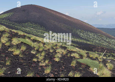 Randonnées près de rifugio citelli, l'etna Banque D'Images