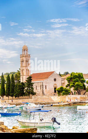 Monastère franciscain de Hvar Town Banque D'Images