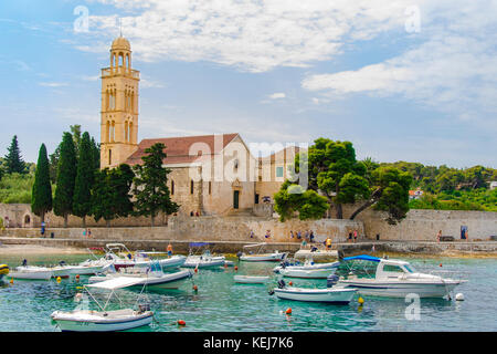 Monastère franciscain de Hvar Town Banque D'Images