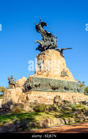 Mendoza, Argentine - Octobre 01, 2009 : avis de Cerro de la Gloria, monument à Mendoza, Argentine Banque D'Images